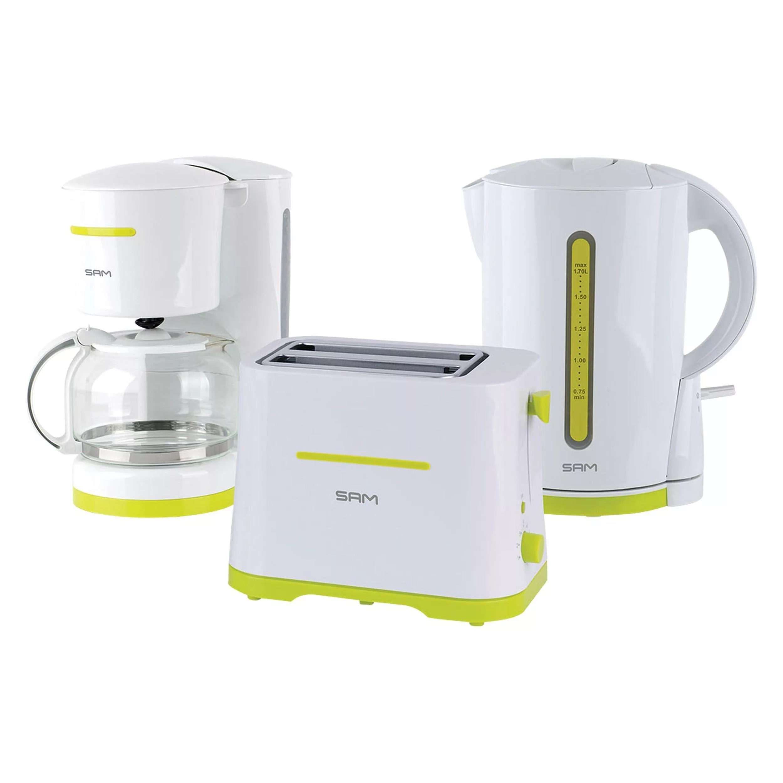 قهوه ساز سام مدل BF-3313 به همراه توستر و کتری برقی قهوه ساز سام مدل BF-3313 به همراه توستر و کتری برقی