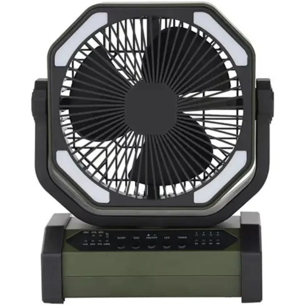 پنکه شارژی جی پاس مدل gf21220 ظرفیت 10000 میلی آمپر ساعت