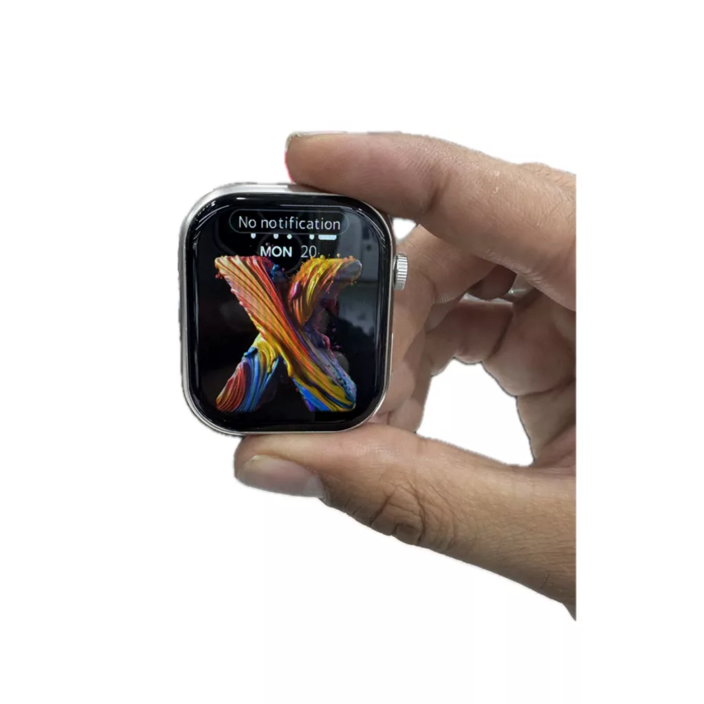 ساعت هوشمند 45 میلی متری کیکویر مدل kw30 max with 7 band با بند سیلیکونی