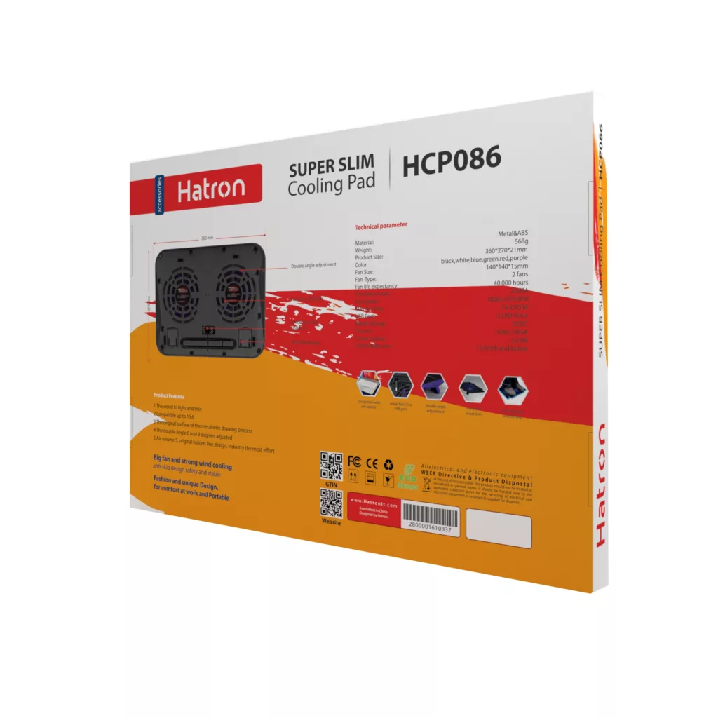 پایه خنک کننده  لپ تاپ هترون مدل HCP086