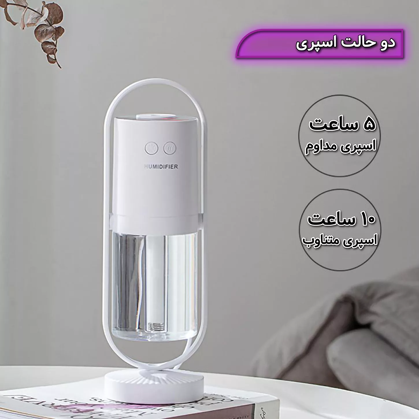 دستگاه بخور و رطوبت ساز سرد پاریس استایل مدل JETSPRAY WS3