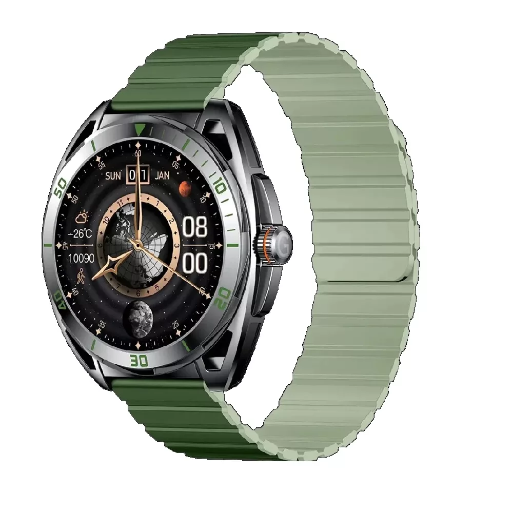 ساعت هوشمند 44 میلی متری گلوریمی مدل EMI M2 PRO با بند سیلیکونی