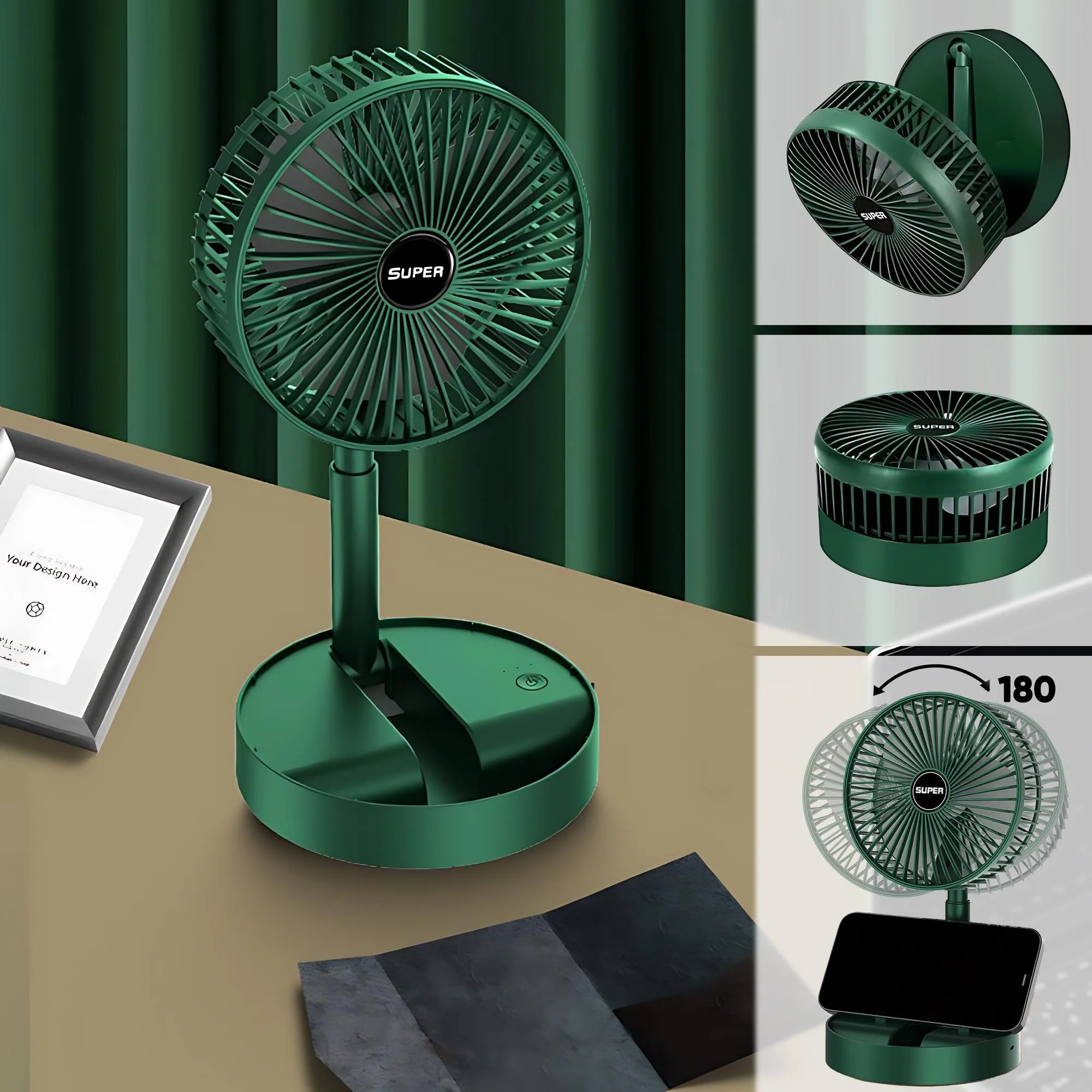 پنکه شارژی مدل تاشو