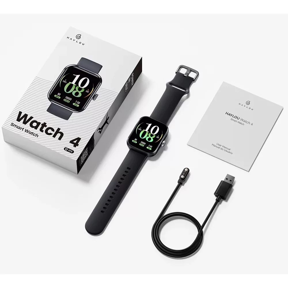 ساعت هوشمند 48 میلی‌متری هایلو مدل Watch 4 با بند سیلیکونی