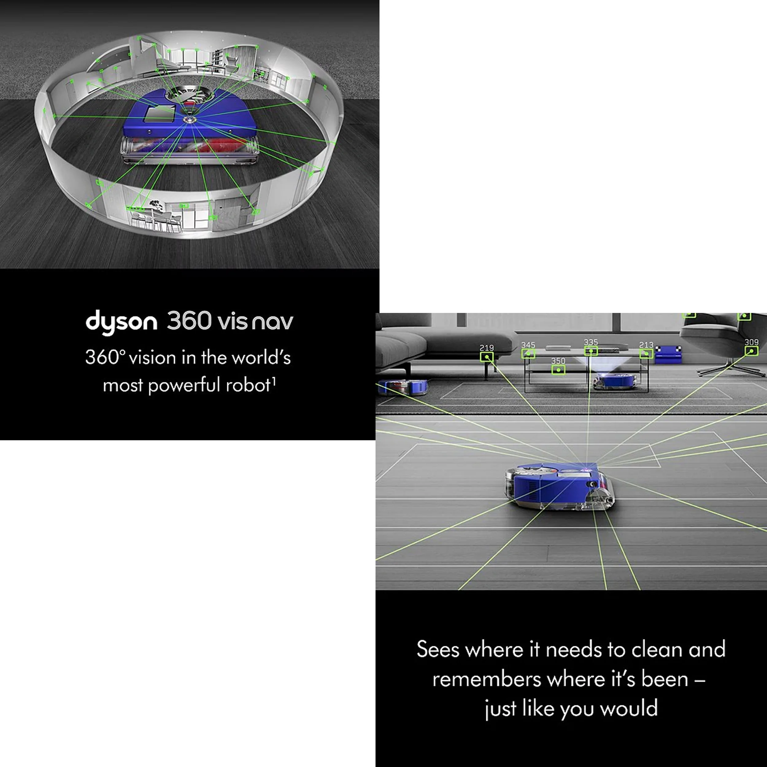 جارو رباتیک دایسون مدل 360 Vis Nav