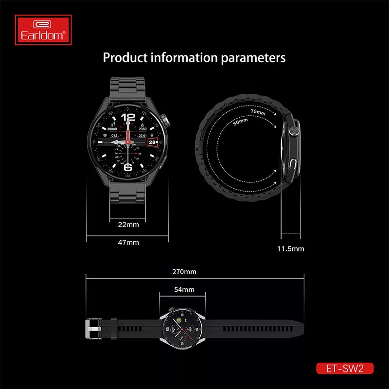 ساعت هوشمند ارلدام مدل ET-SW2