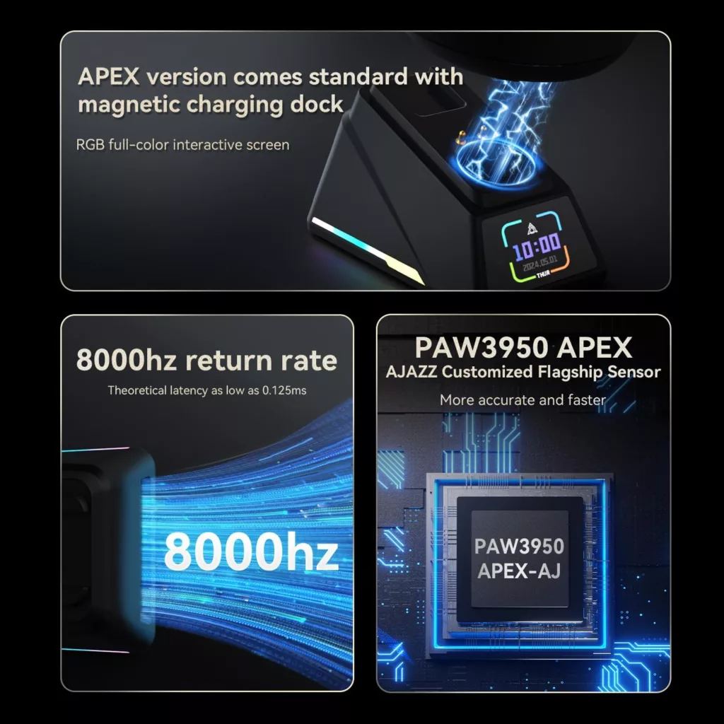 ماوس بی سیم گیمینگ آجز مدل  AJ179 Apex