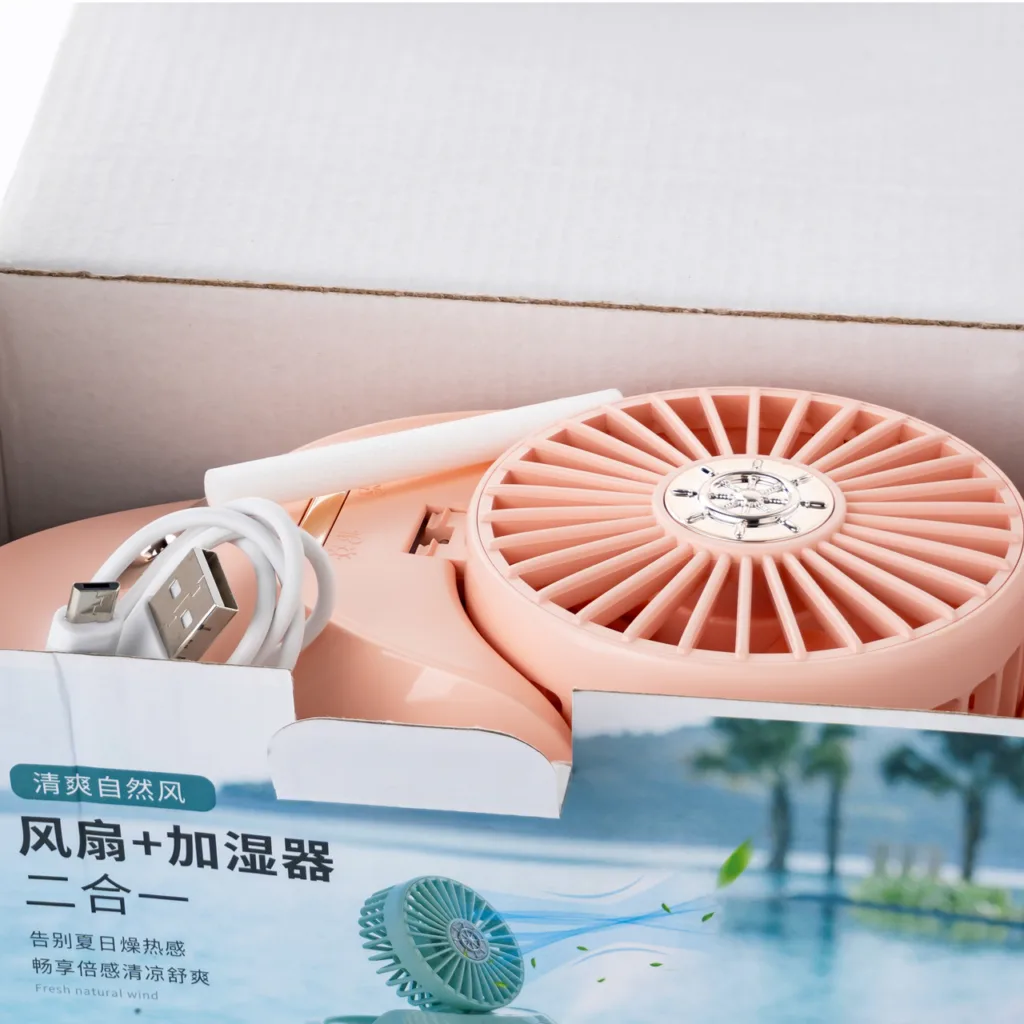 پنکه شارژی گیفت کالکشن مدل aqua ظرفیت 2000 میلی آمپر ساعت