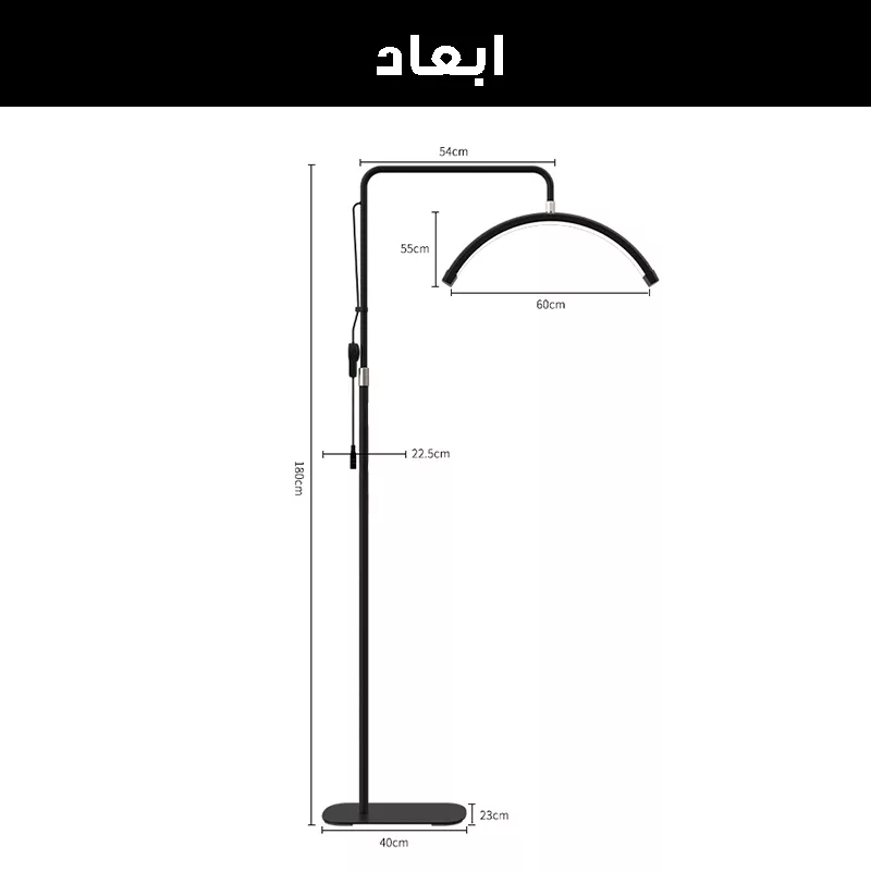 نور ثابت ال ای دی مدل مون لایت کد HD-M6X