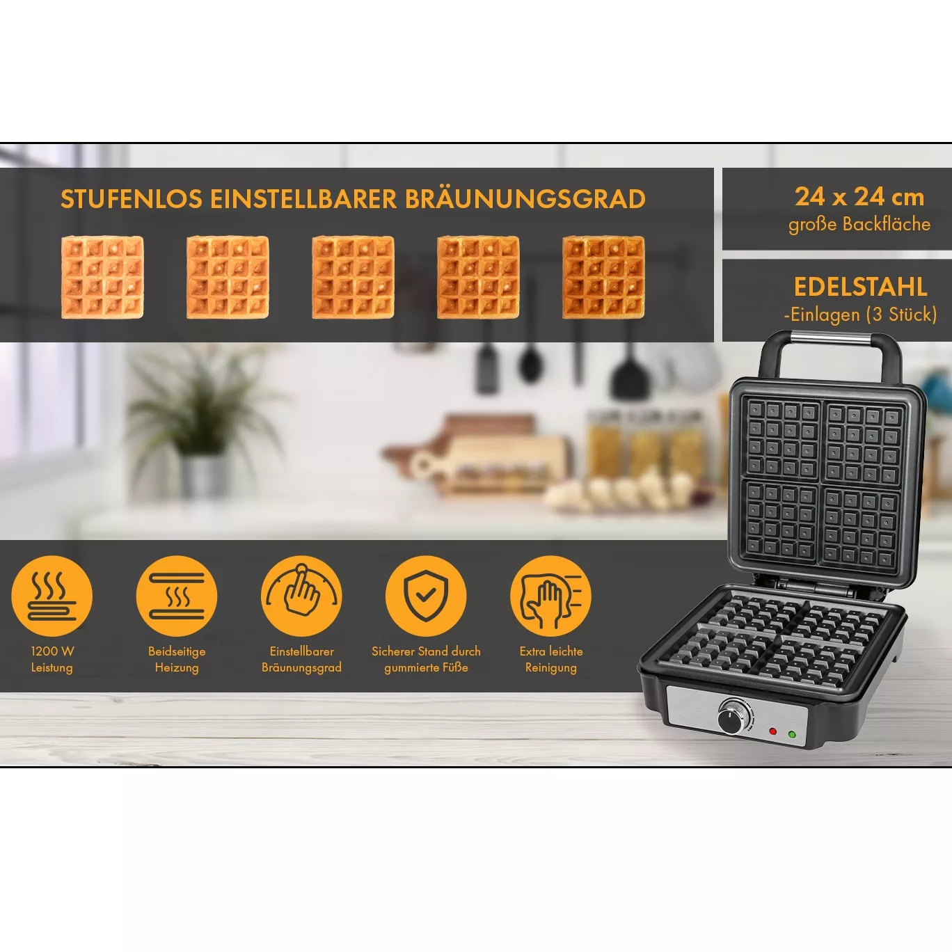 وافل ساز پروفی کوک مدل PC-WA 1241