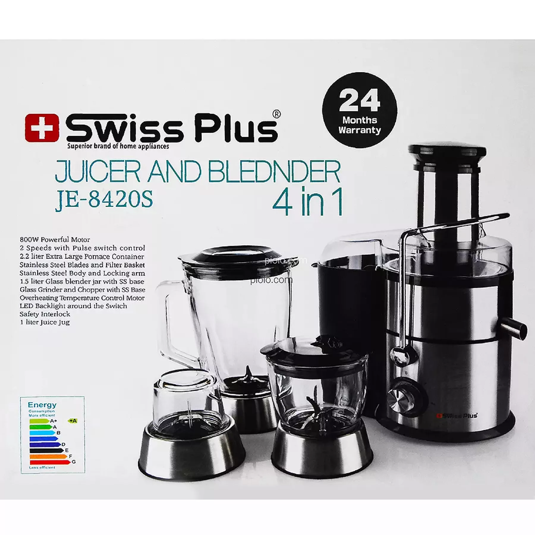 آبمیوه گیری سوئیس پلاس مدل JE-8420S