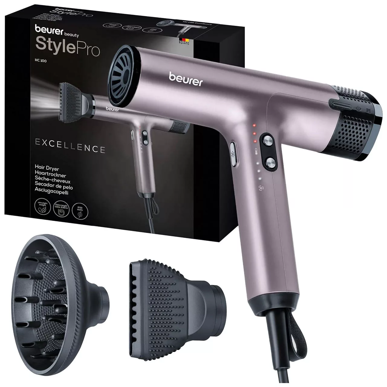 سشوار حرفه‌ای 1700 وات بیورر مدل HC 100