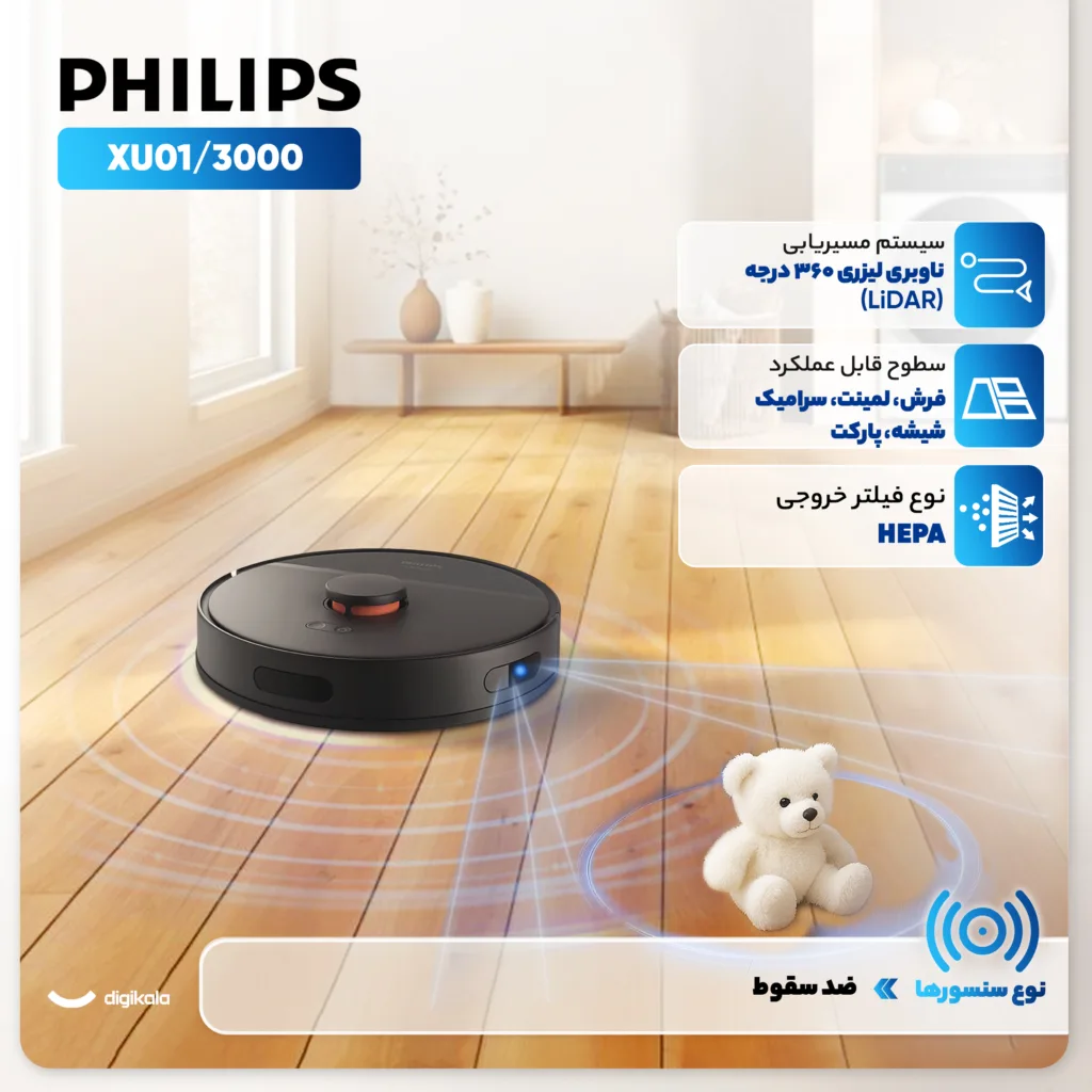 جارو رباتیک فیلیپس مدل XU3000/01