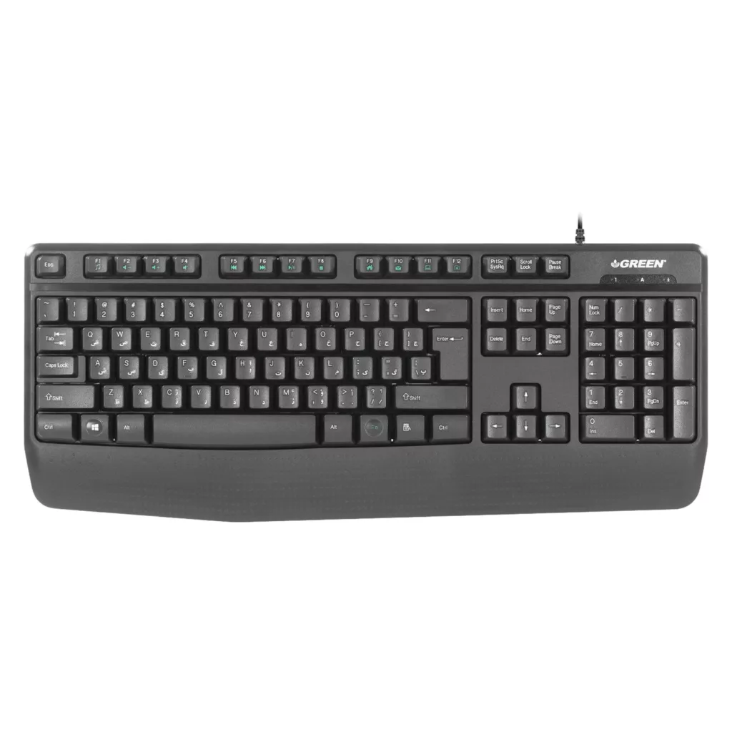 کیبورد گرین مدل GK306، سوییچ ممبران، Full-Size