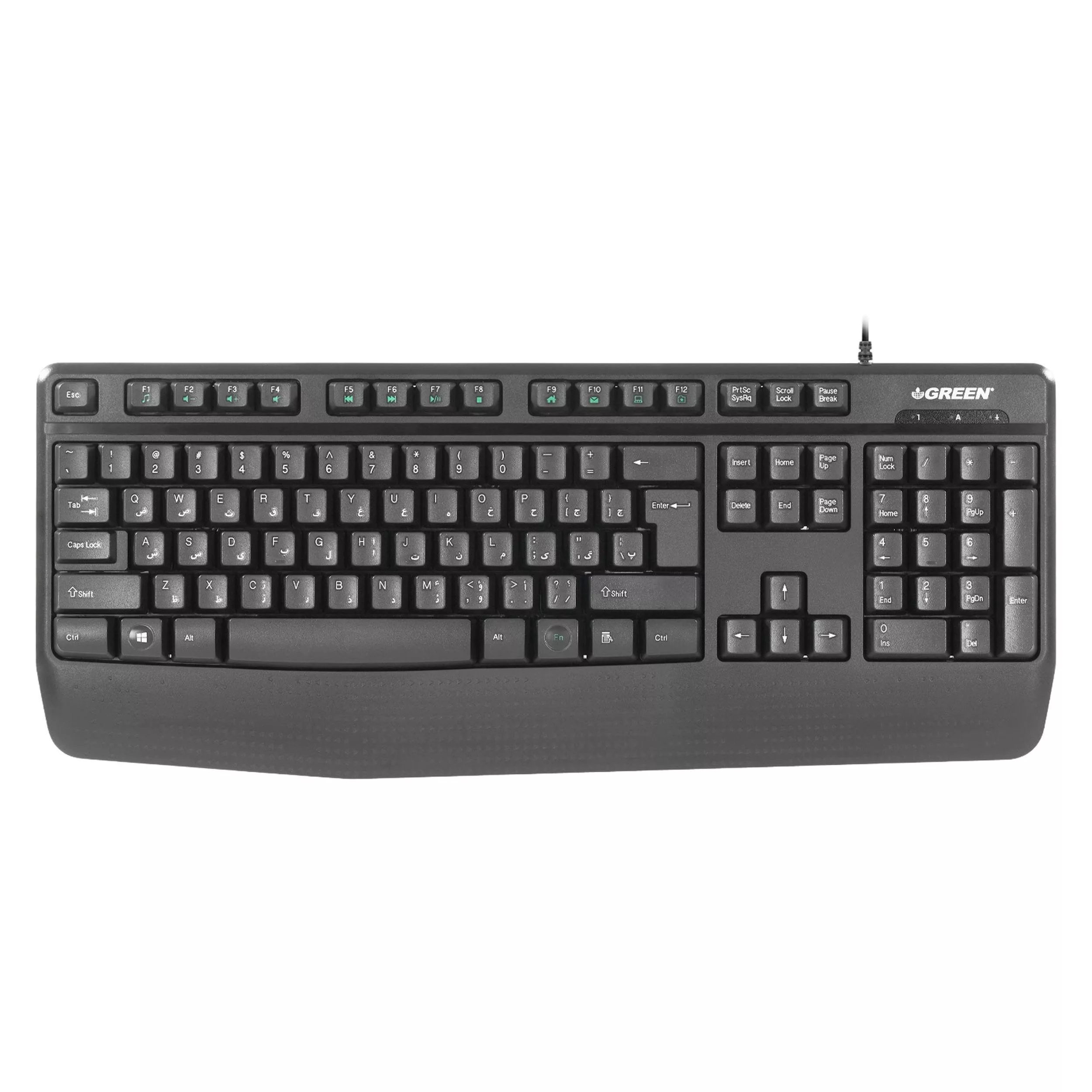 کیبورد گرین مدل GK306، سوییچ ممبران، Full-Size