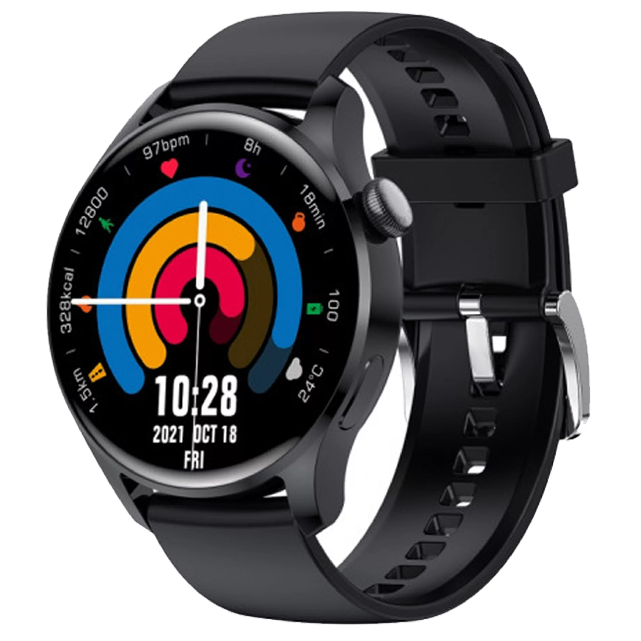 ساعت هوشمند 44 میلی متری مدل M103 با بند سلیکونی به همراه هندزفری بیسیم