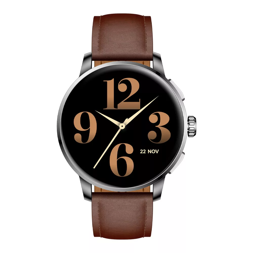 ساعت هوشمند گلوریمی مدل Artist مناسب برای ورزش، کنترل سطح اکسیژن خون، شمارش ضربان قلب، پایش وضعیت خواب با بند چرم