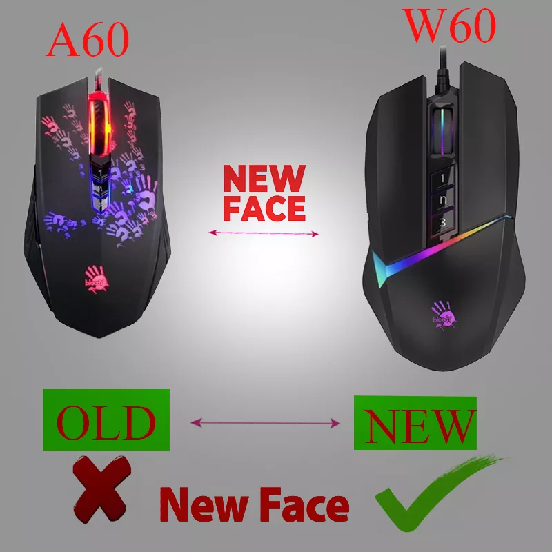 ماوس مخصوص بازی بلادی مدل W_6O_MAX_RGB_ ACTIVATED