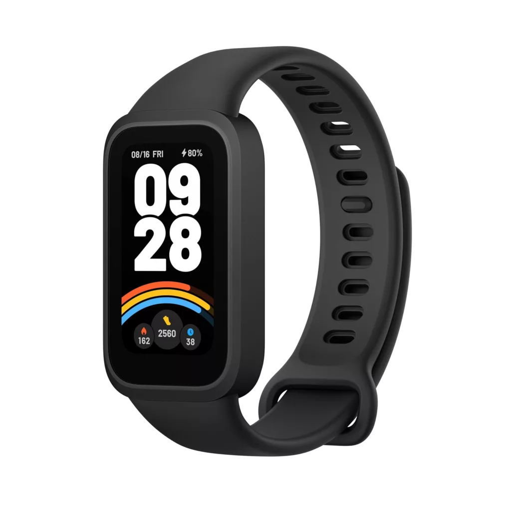 ساعت هوشمند 46 میلی‌متری شیائومی مدل Smart Band 9 Active، کنترل موسیقی، کنترل سطح اکسیژن خون، شمارش ضربان قلب، پایش وضعیت خواب، با بند پلاستیکی