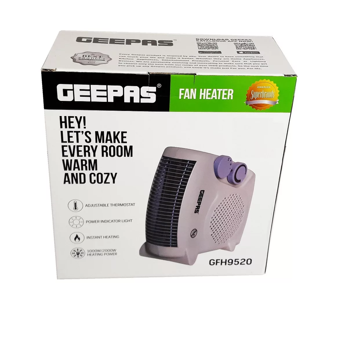 فن هیتر جی پاس مدل GFH9520 کد 2021