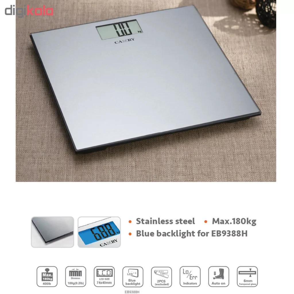 ترازو دیجیتال کمری مدل EB9388