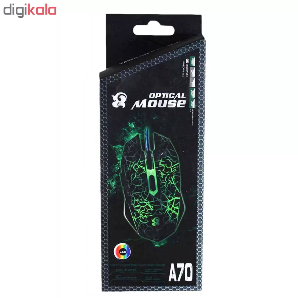 ماوس مخصوص بازی مدل A70