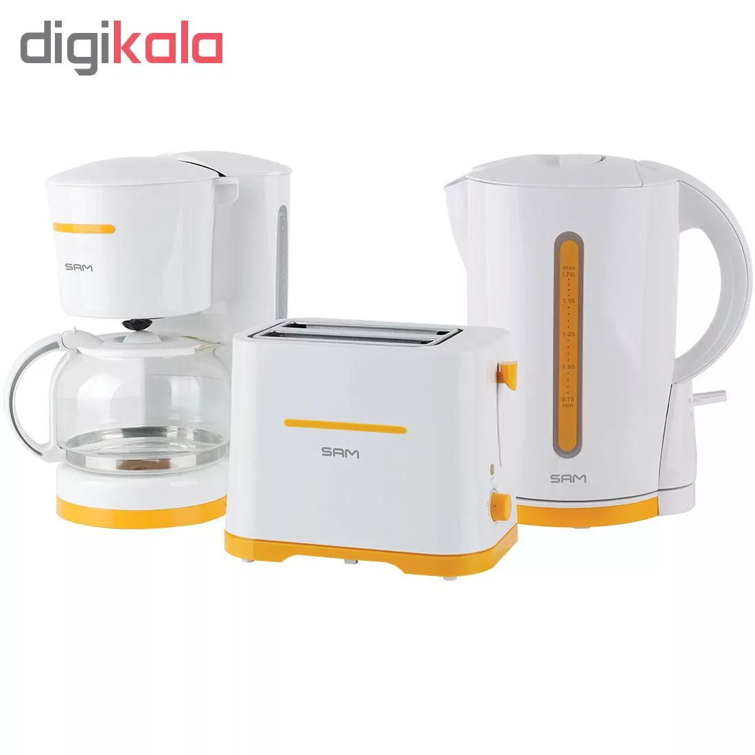 قهوه ساز سام مدل BF-3313 به همراه توستر و کتری برقی