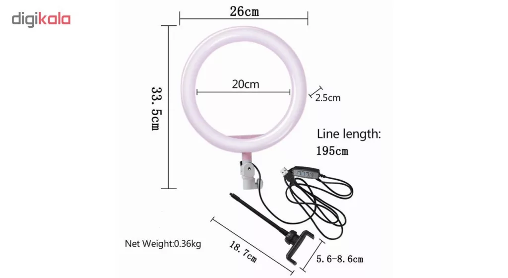 رینگ لایت مدل ZD-666
