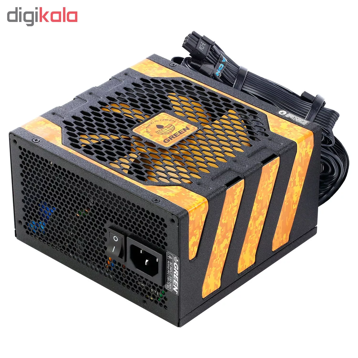 منبع تغذیه گرین مدل GP500A-UK PLUS