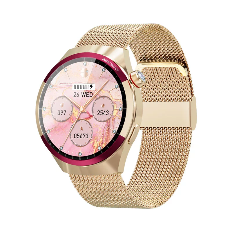 ساعت هوشمند 1.27 اینچی لومینکس مدل SK6 mini با بند سیلیکونی و فلزی و چرمی