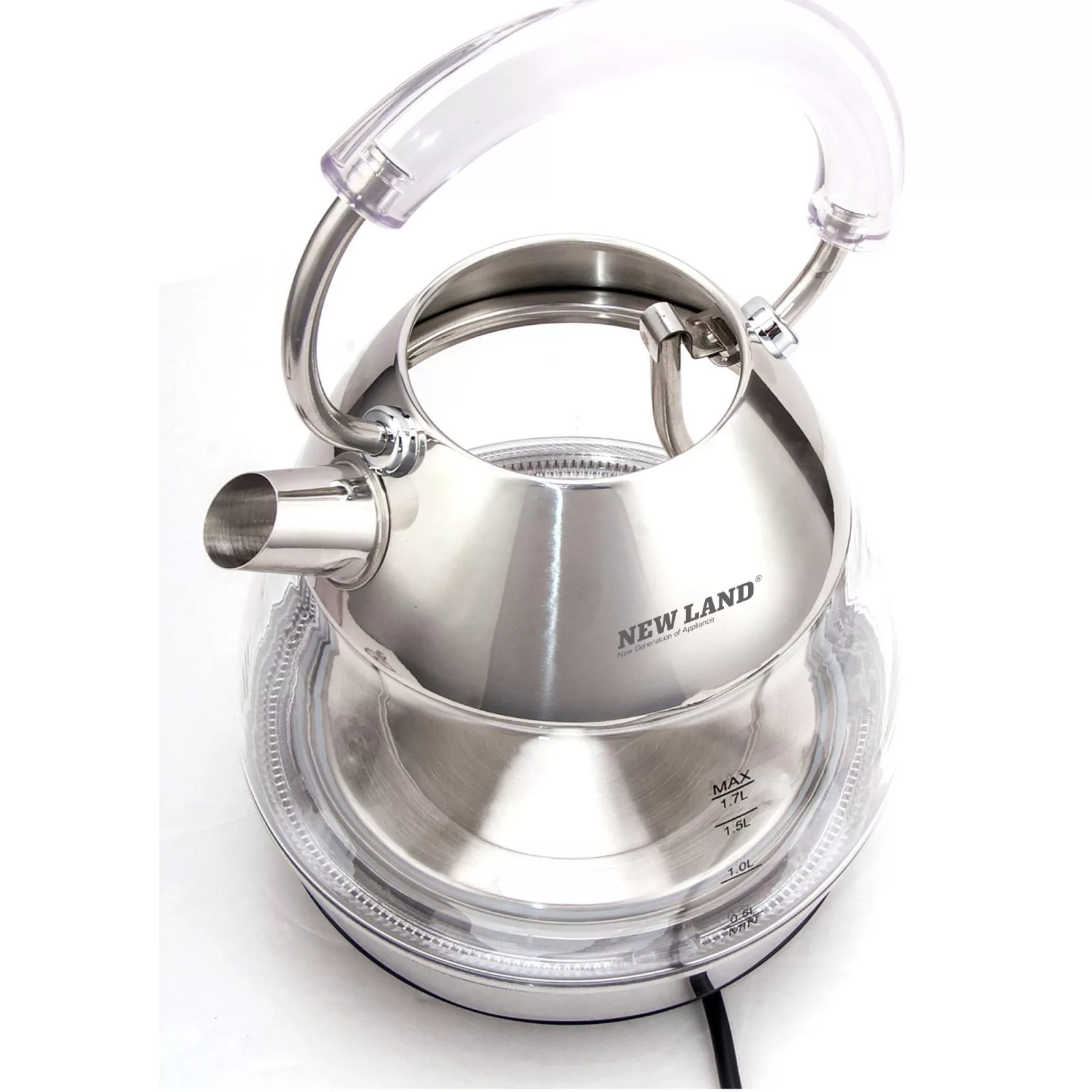 کتری برقی نیولند مدل NL-3076SS گنجایش 1.7 لیتر