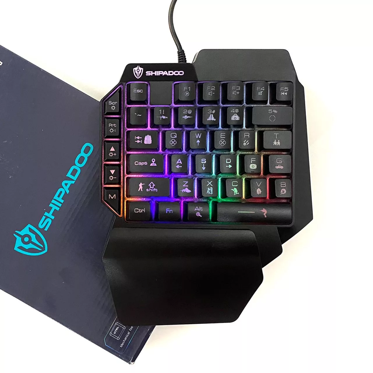 کیبورد مخصوص بازی شیپادو مدل RGB F6