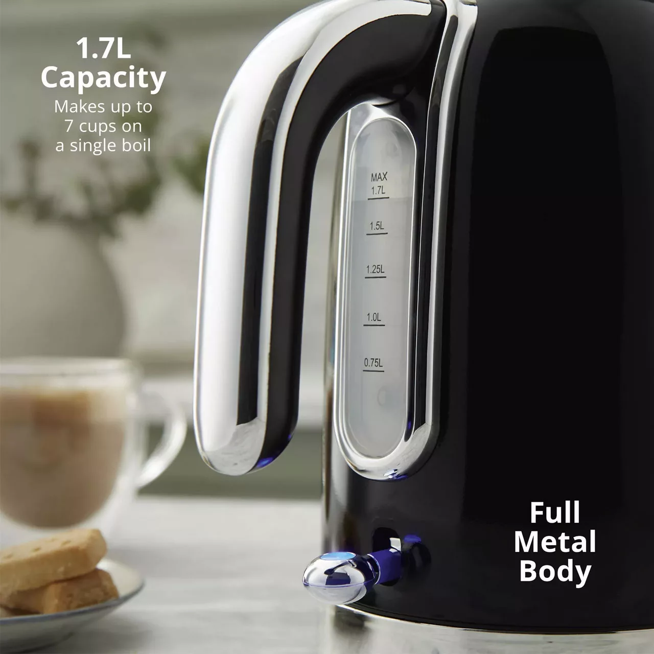 کتری برقی سوان مدل SK19026BLK گنجایش 1.7 لیتر