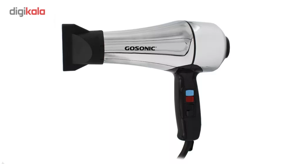 سشوار حرفه ای گوسونیک مدل GHD-229، موتور AC با توان مصرفی 1800 وات، دارای قابلیت باد سرد، فناوری تولید یون، وزن 892 گرم، تنظیم حرارت 3 حالته و کنترل سرعت 2 حالته، به همراه 1 عدد سری متمرکزکننده