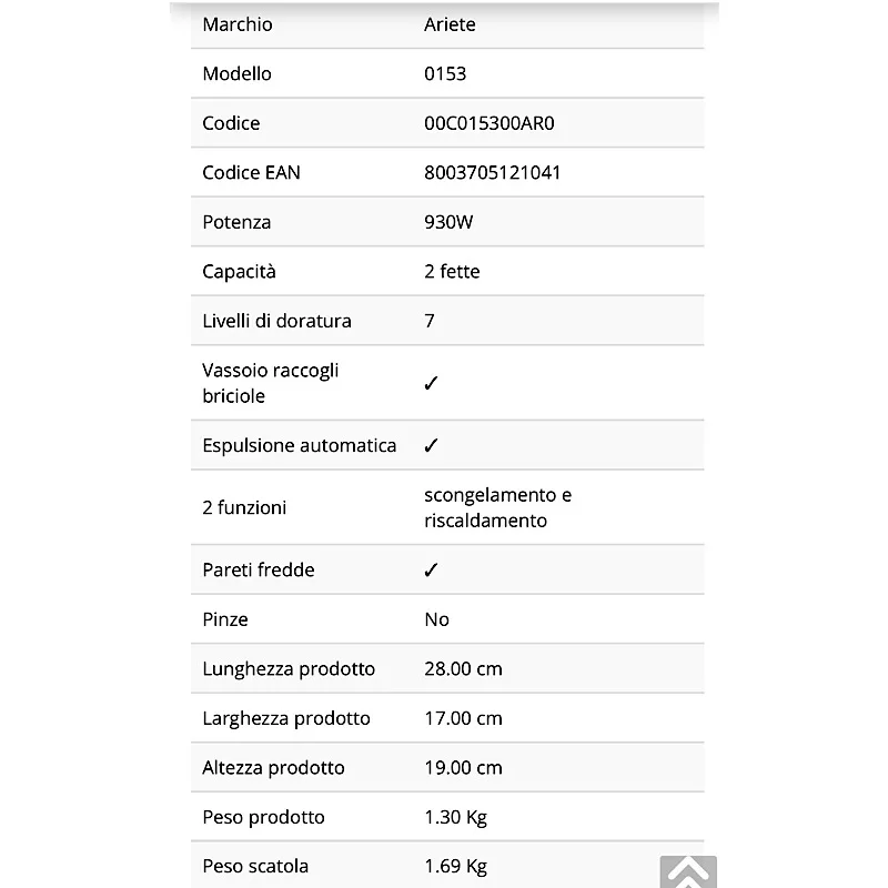توستر آریته مدل 153