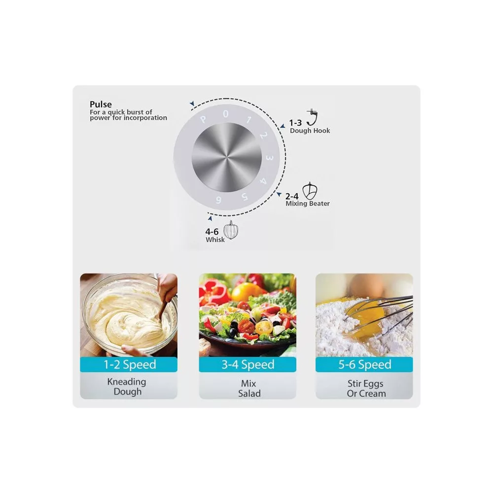 همزن کاسه‌دار 7 لیتری بیسمارک مدل BM2702