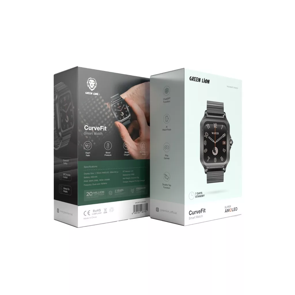 ساعت هوشمند گرین لاین مدل ATN ENABLES CURVEFIT RANGE AWARE