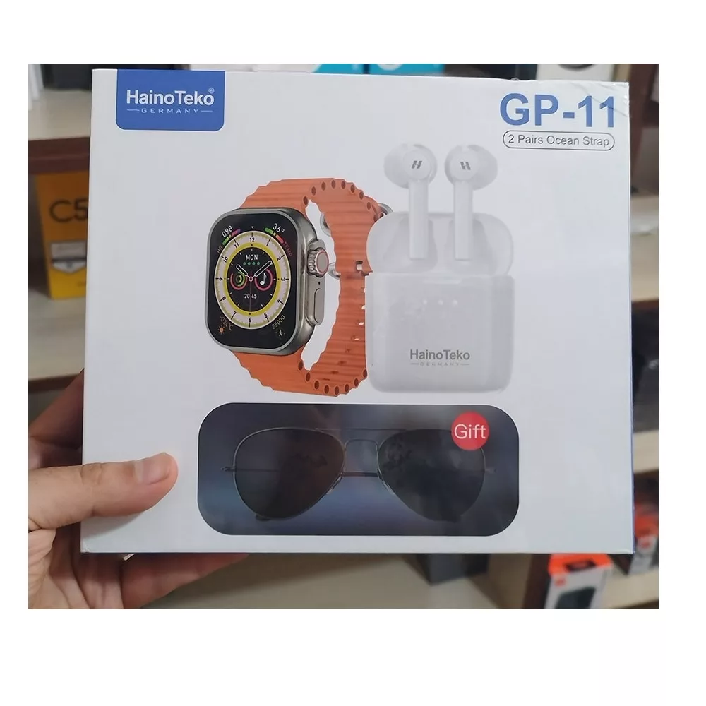 ساعت هوشمند هاینو تکو مدل LND OPTIONS  GP 11 با بند سیلیکونی 44 میلی متری