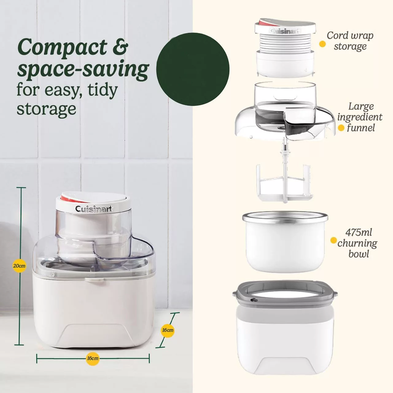 بستنی ساز کوئیزینارت مدل ICEM10