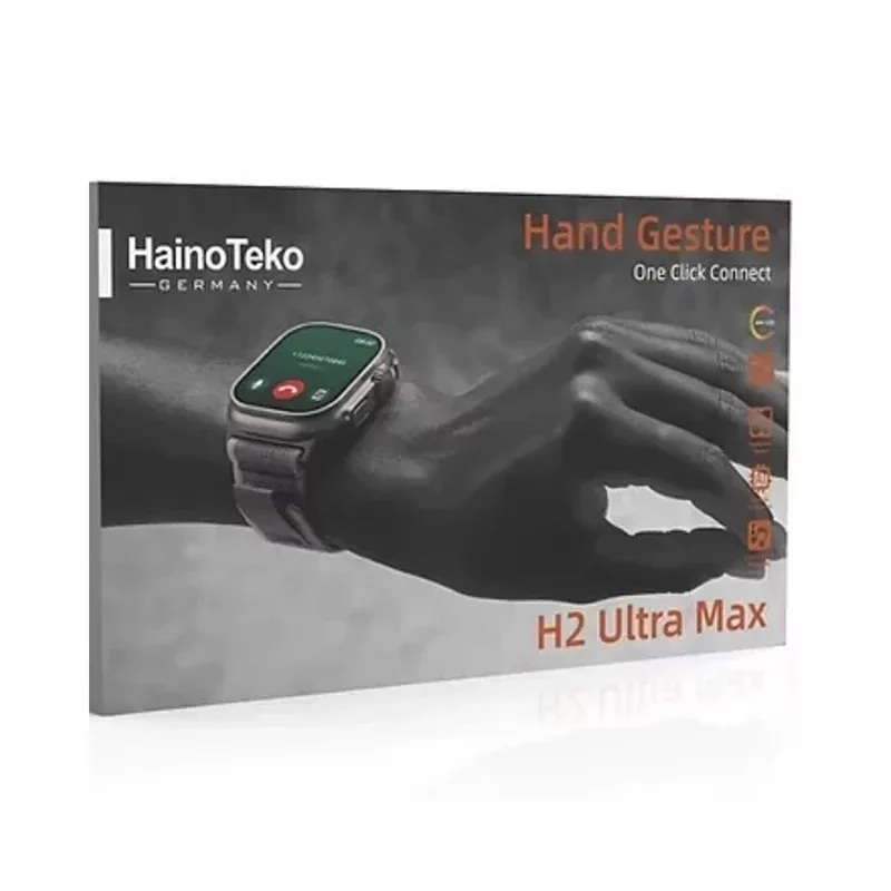 ساعت هوشمند 47میلی متری هاینوتکو مدلRAZ CUSTOM H2 ULTRA MAXبندسیلیکون