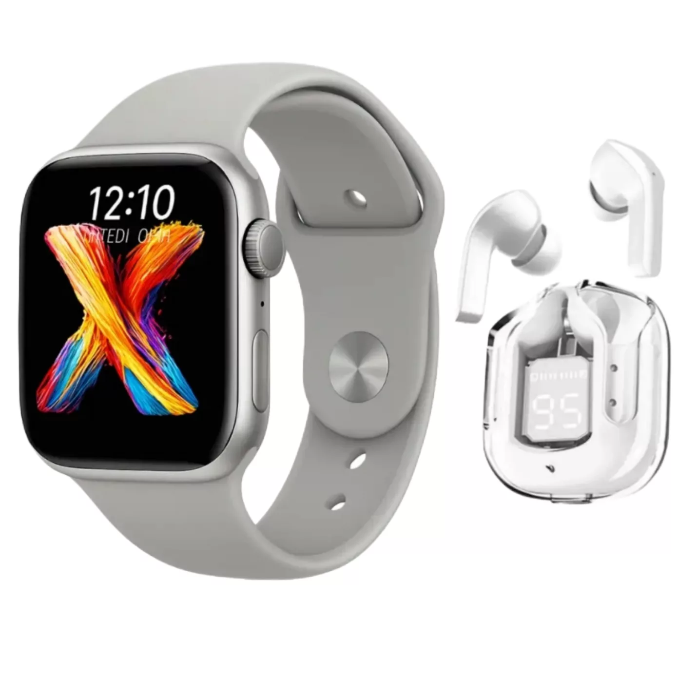 ساعت هوشمند ۴۹ میلی متری ویسمی مدل WISME-M1 با بند سیلیکونی به همراه هدفون