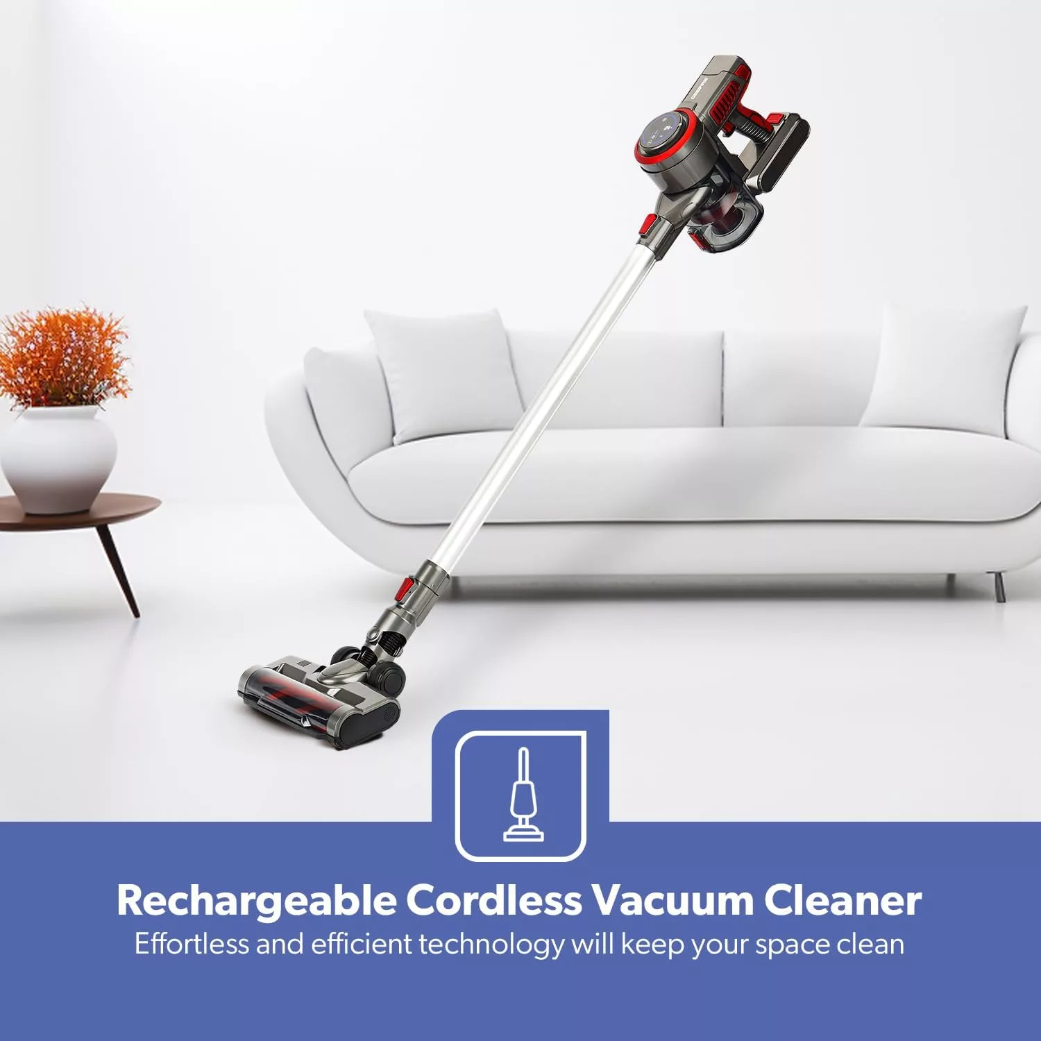 جارو شارژی عصایی جی پاس مدل GVC19038