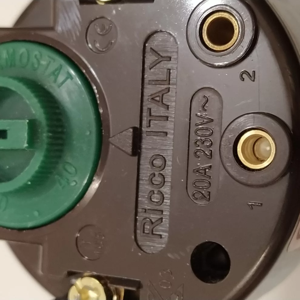 ترموستات المنت آبگرمکنی مدل ریکو ایتالیا