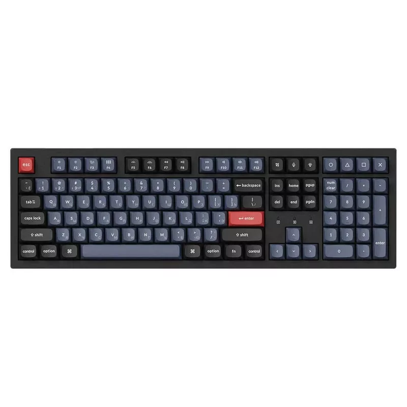کیبورد گیمینگ کیکورن مدل  K10 Pro RGB Russian Version Red Switch