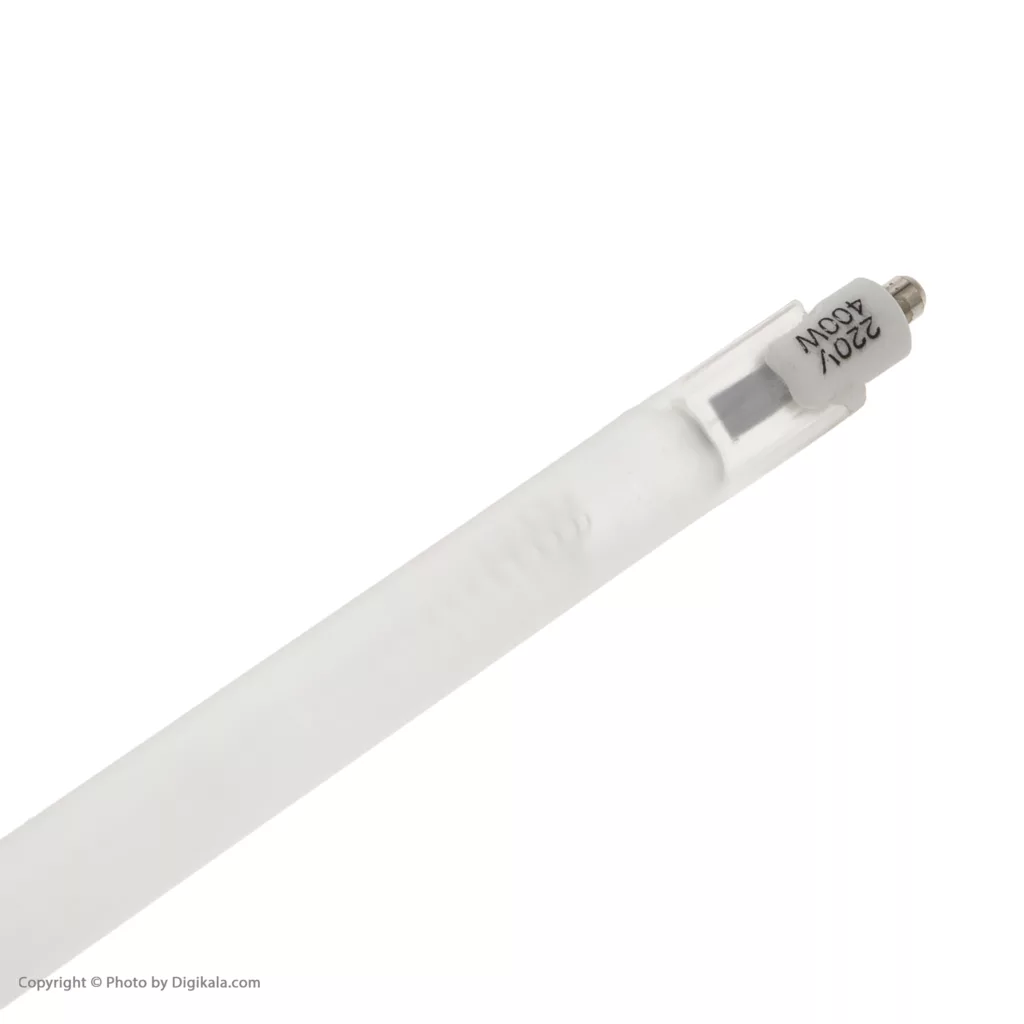 المنت بخاری برقی مدل 400 وات شیشه ای کد 24cm