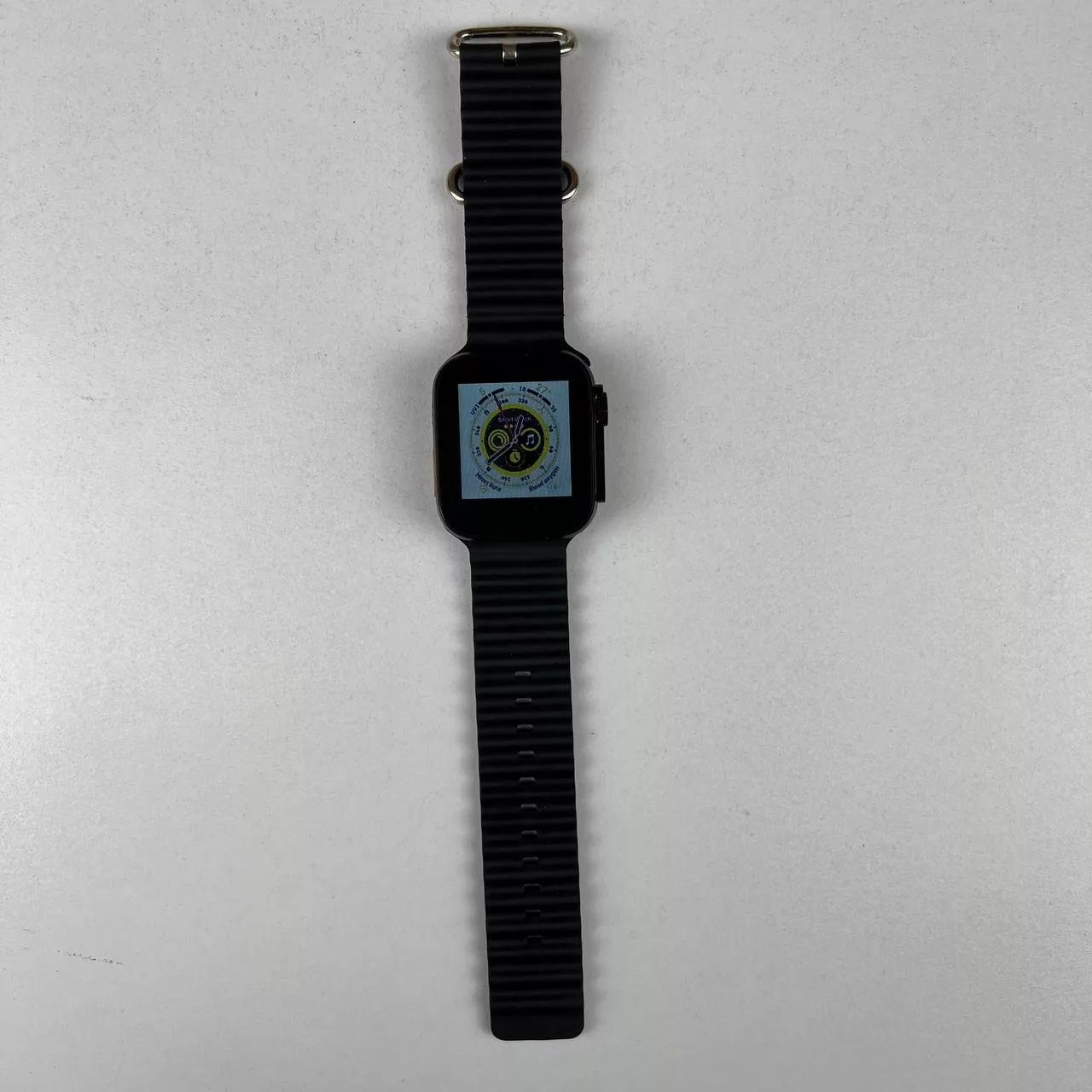 ساعت هوشمند مدل T10 ultra صفحه نمایش رنگی و لمسی، کنترل موسیقی، شمارنده ضربان قلب، گام شمار، همراه با بند سیلیکونی