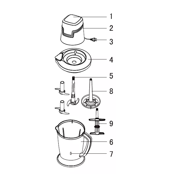 خردکن جنرال فیت مدل GF-150