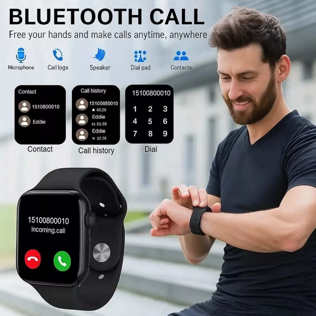 ساعت هوشمند ۴۹ میلی متری ویسمی مدل WISME-M1 با بند سیلیکونی به همراه هدفون