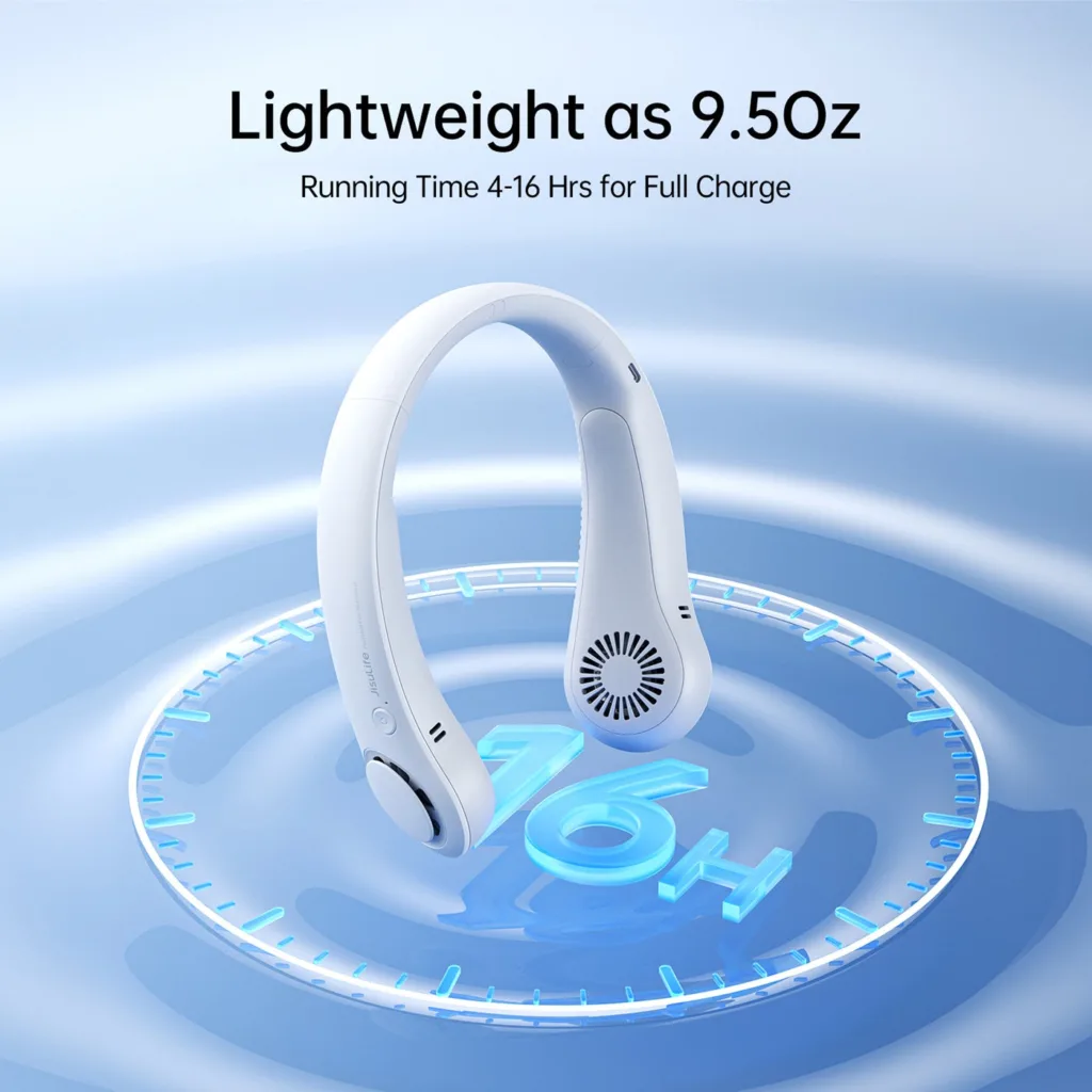 پنکه گردنی جیسو لایف مدل LIFE3 ظرفیت 4000 میلی آمپر ساعت