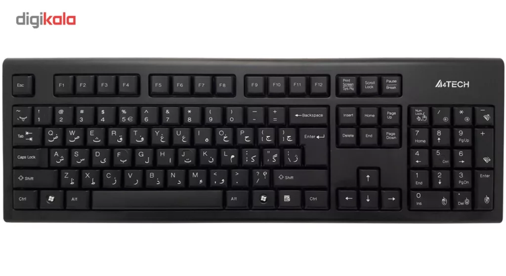 کیبورد و ماوس بی سیم ای فورتک مدل 7100N